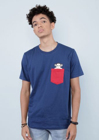 Julius Pocket - Light Blue - Red