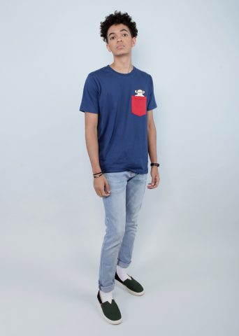 Julius Pocket - Light Blue - Red